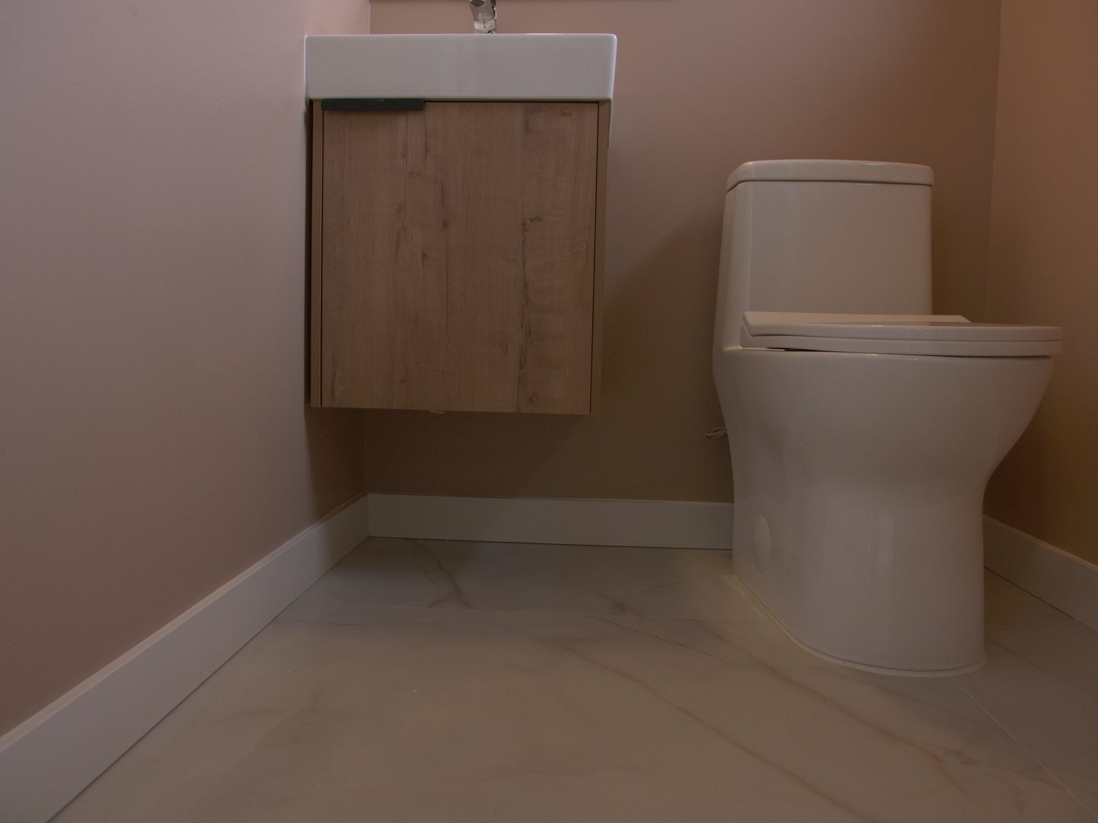 Bathroom vanity and fixtures, Sapphire Remodeling project